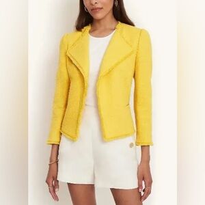 NWOT Ann Taylor Yellow Blazer Asymmetrical Suit Jacket